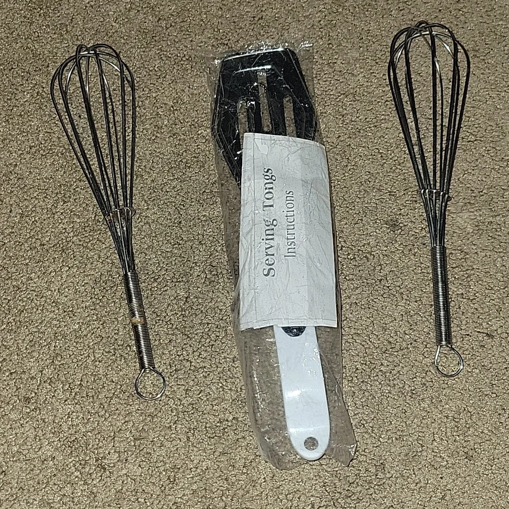 Serving Tongs And Egg Beaters